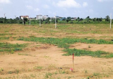 Parcelle avec vue dégagée